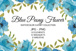 Blue Peony Flower Watercolor Clipart Review