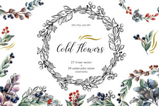 Cold Flowers - Vector Watercolor Set Review