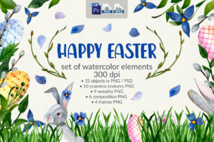 Easter Watercolor Illustrations for Brands