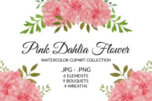 Pink Dahlia Flower Watercolor Clipart Review