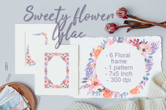 Sweety Flower Lylac Watercolor Freebies Review
