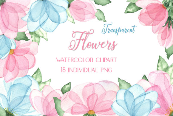 Watercolor Clipart Transparent Flowers & Illustrations
