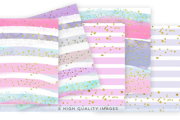 Watercolor Confetti Paper, Clip Art & Illustrations