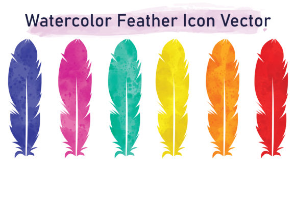 Watercolor Feather Illustrations for Crafters
