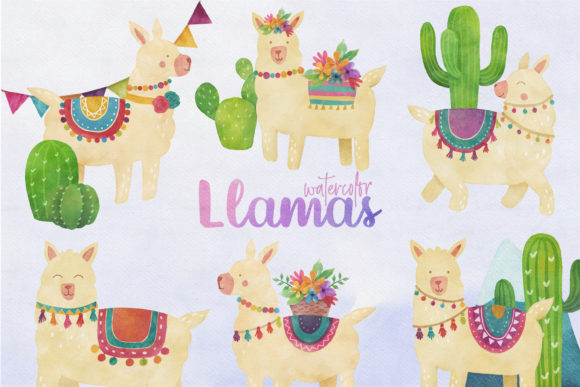 Watercolor Fiesta Llama Clipart Review