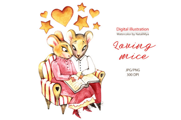 Watercolor Loving Mice Read Book Review