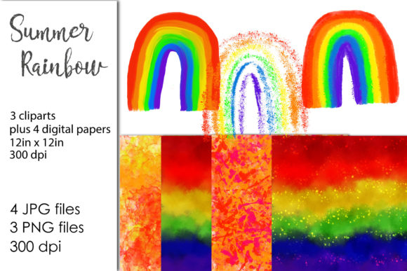 Watercolor Rainbow Clipart Freebies Review