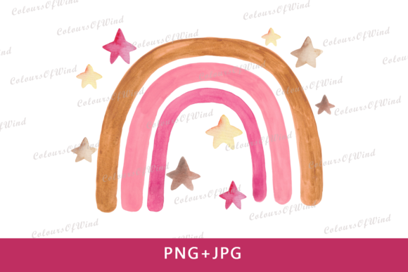 Watercolor Rainbow Sublimation PNG: Illustrations Review